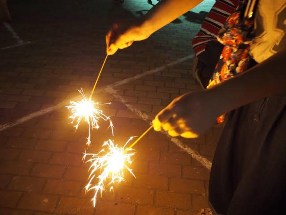 りんくうタウンで手持ち花火🎆