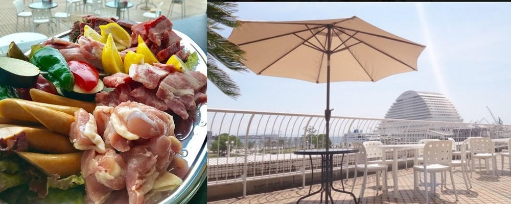 【神戸港を一望】夜景の見えるBBQ場