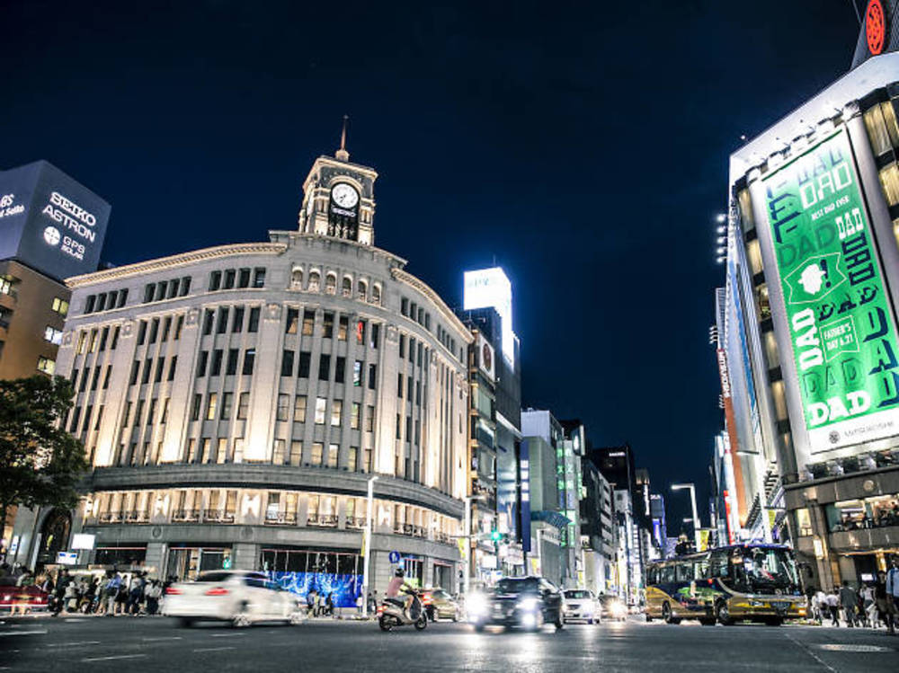 【銀座ナイトウォーク 】銀座の中心、銀座中央通りを歩こう!