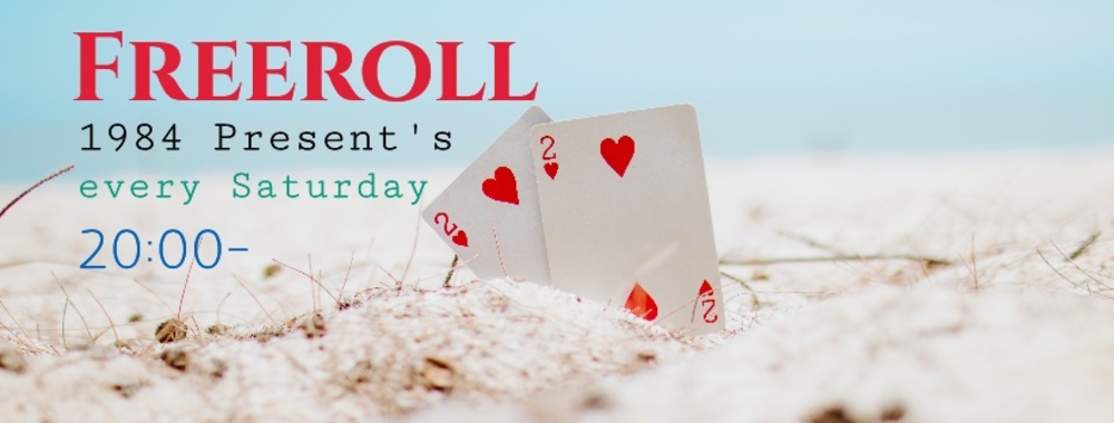 6/19 土曜日 20:00よりKKPOKERクラブ内で参加費無料のフリーロール開催します‼︎
参加人数もそこまで多くないのでオッズ良しです♪
是非ご参加ください☺️
https://kkpoker.club/1984player