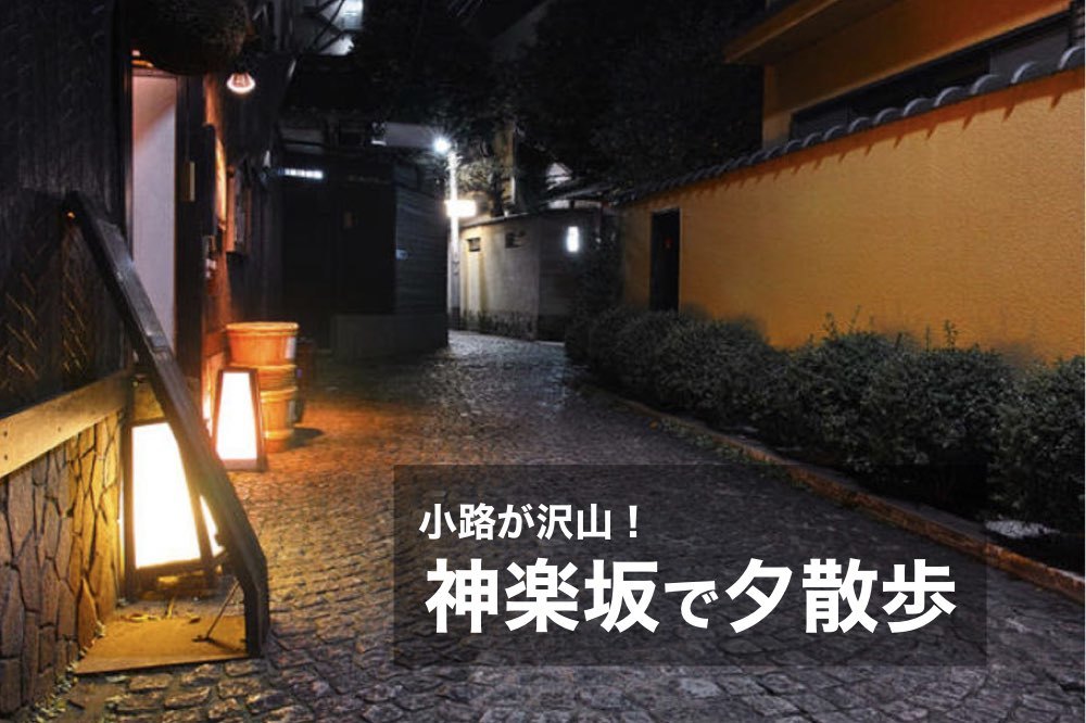 【神楽坂、夕散歩】散歩が面白い街!小路だらけの神楽坂を歩こう。