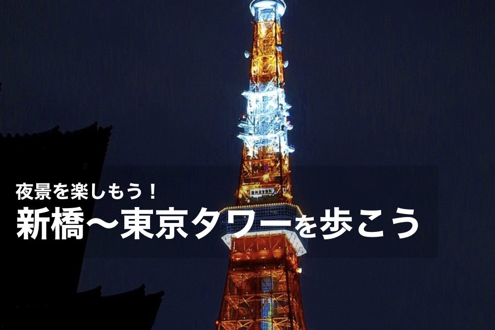 【新橋~東京タワー】夜景を楽しみながら歩こう~!