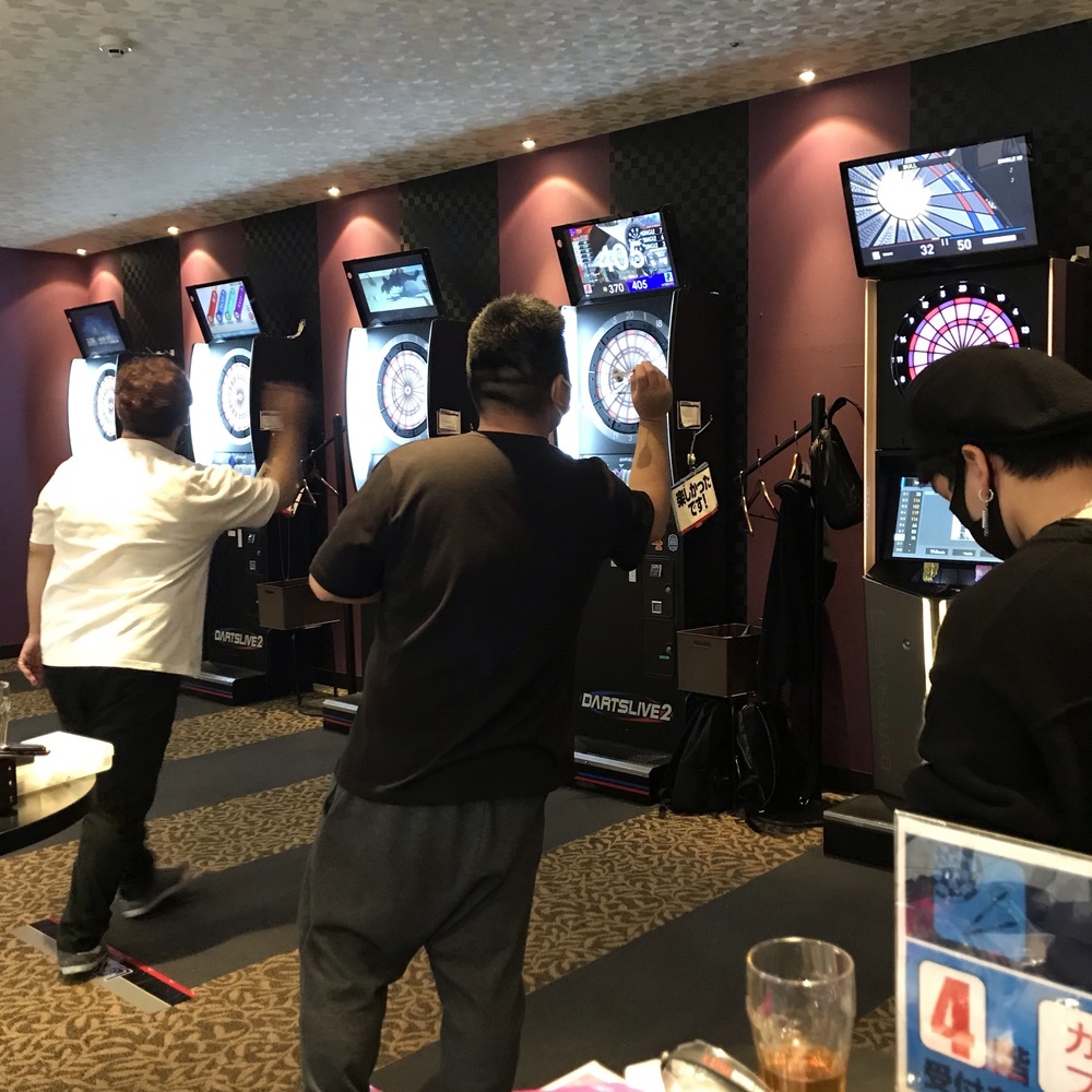 【ゆったりまったりダーツ♩】お一人¥1,790⭐投げ放題ソフドリ飲み放題⭐自由解散でOK『府中』にて