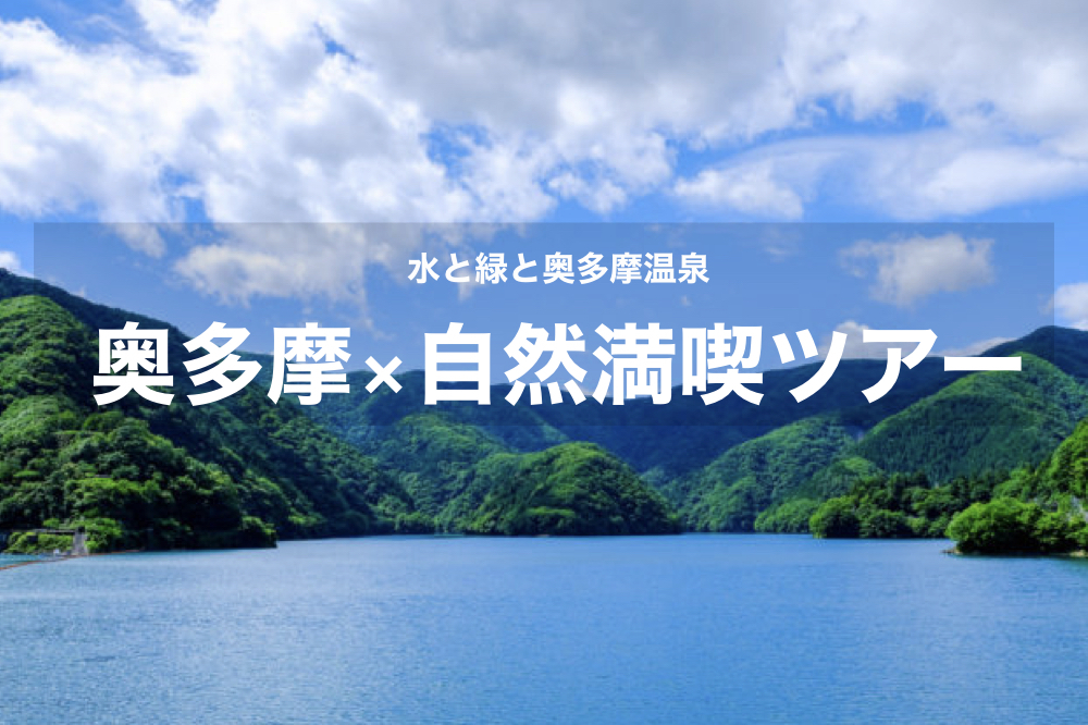 【奥多摩×自然満喫ツアー】ここが東京!?水と緑に癒される日帰りツアー!