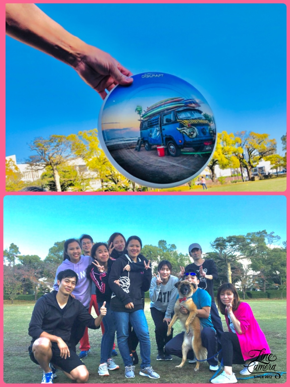 【姫路城🏯見ながら運動🙆♀️】
アルティメット🥏🥏🥏皆んなで投げましょう😊