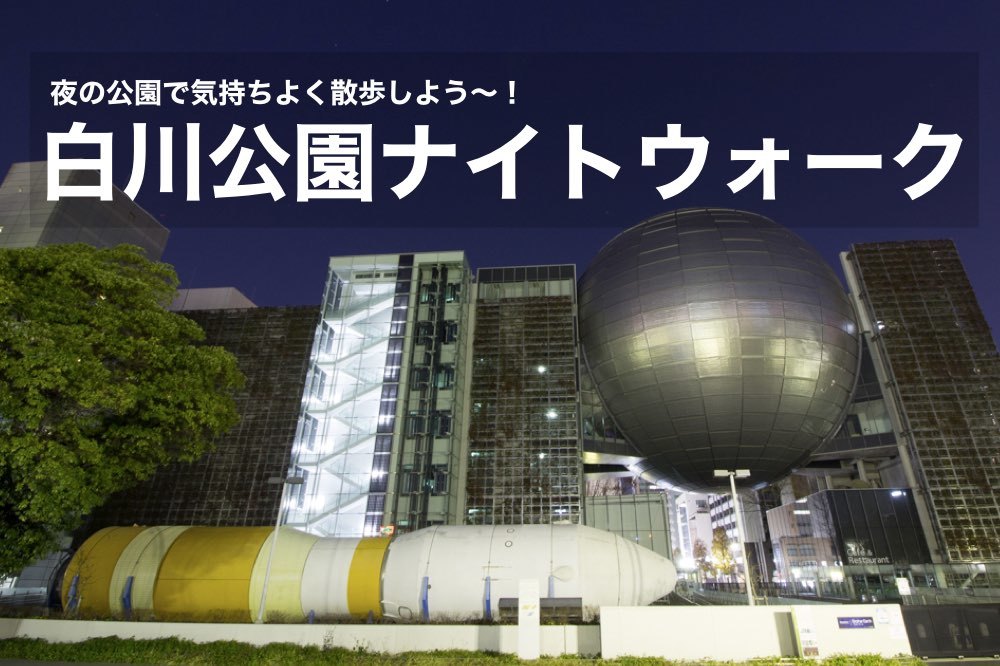 【白川公園ナイトウォーク】夜の公園を気持ちよく、みんなで散歩しよう〜!