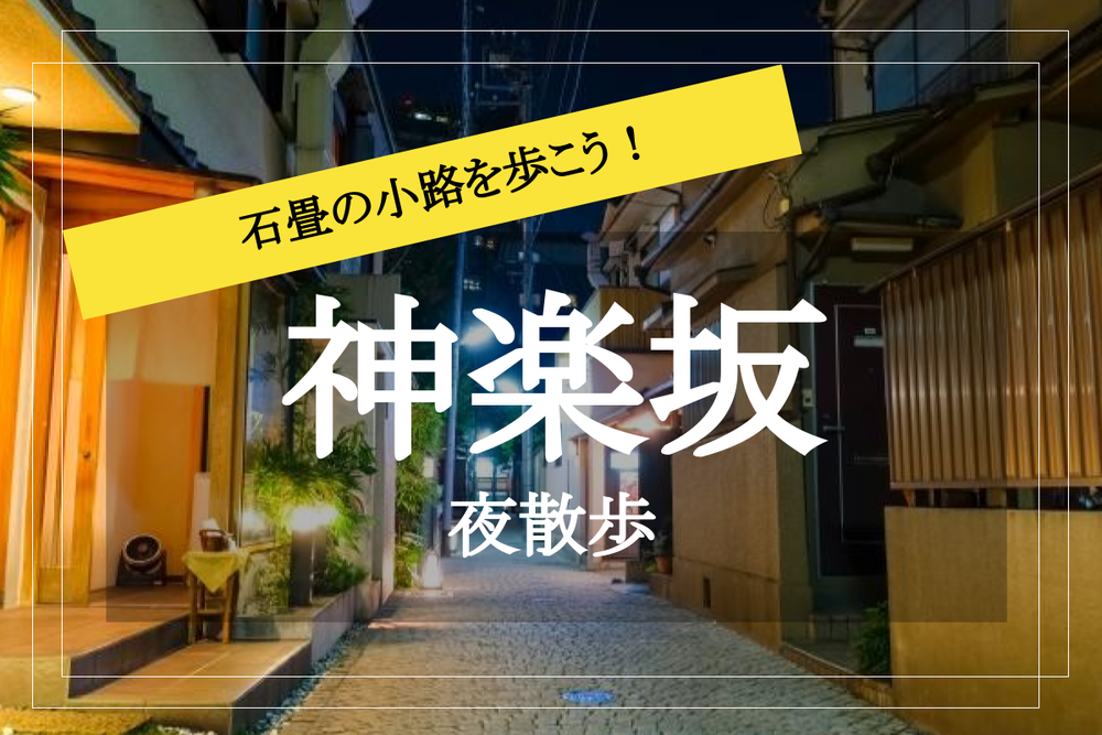 【神楽坂、夜散歩】散歩が面白い街!小路だらけの神楽坂を歩こう。