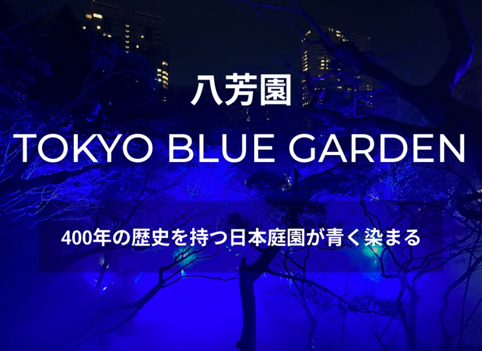 八芳園 TOKYO BLUE GARDENの散歩とカフェ ラ・ボエム白金
